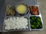 108.4.8午餐  白飯、日式照燒雞、韭菜銀芽、炒油菜、豆腐蛋花湯