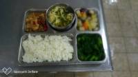 109.4.30午餐  白飯、破布子魚、木耳炒瓠瓜、炒芥藍菜、紫菜蛋花湯
