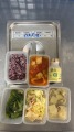 1130516  紫米飯,糖醋魚丁,豆皮高麗,炒大陸A菜,竹筍鮮菇湯,豆漿,調味料