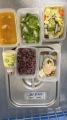 1130620  紫米飯,樹子蒸魚,蛋燴白菜,炒蚵白菜,金瓜肉絲湯,豆漿,調味料